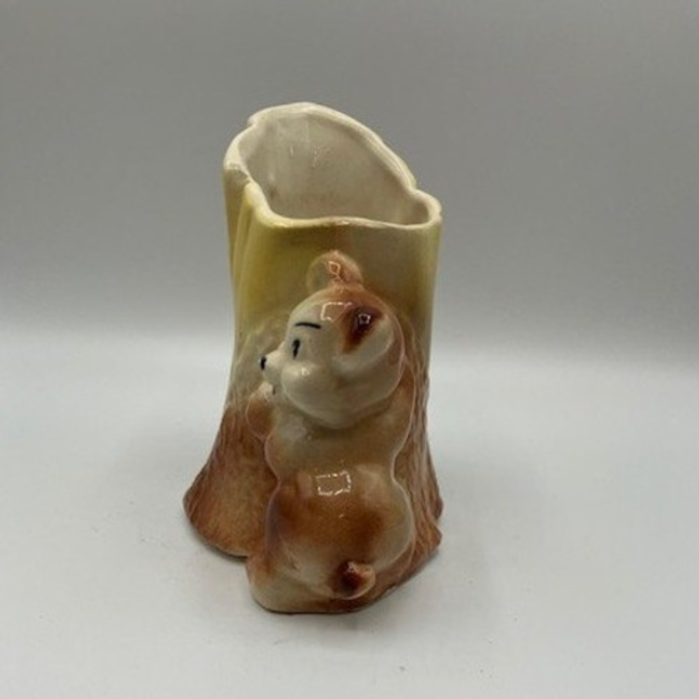 Vintage 1940's-1950's Ceramic Bear Vase Planter by American Bisque Co. USA MCM - Picture 5 of 6